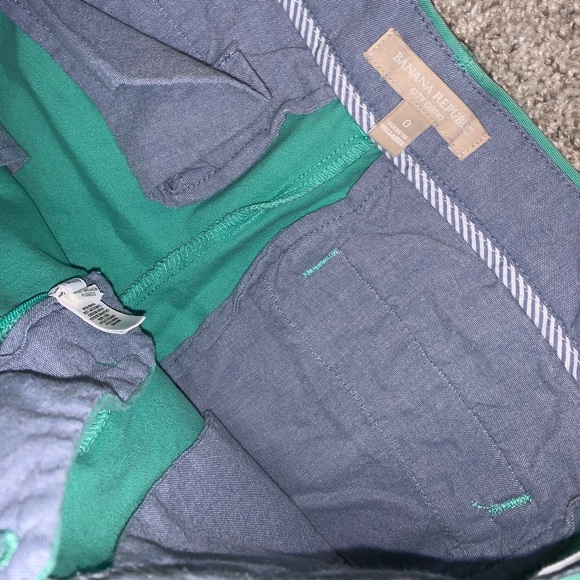 Banana Republic City Chino Green shorts size 0 - Picture 9 of 11